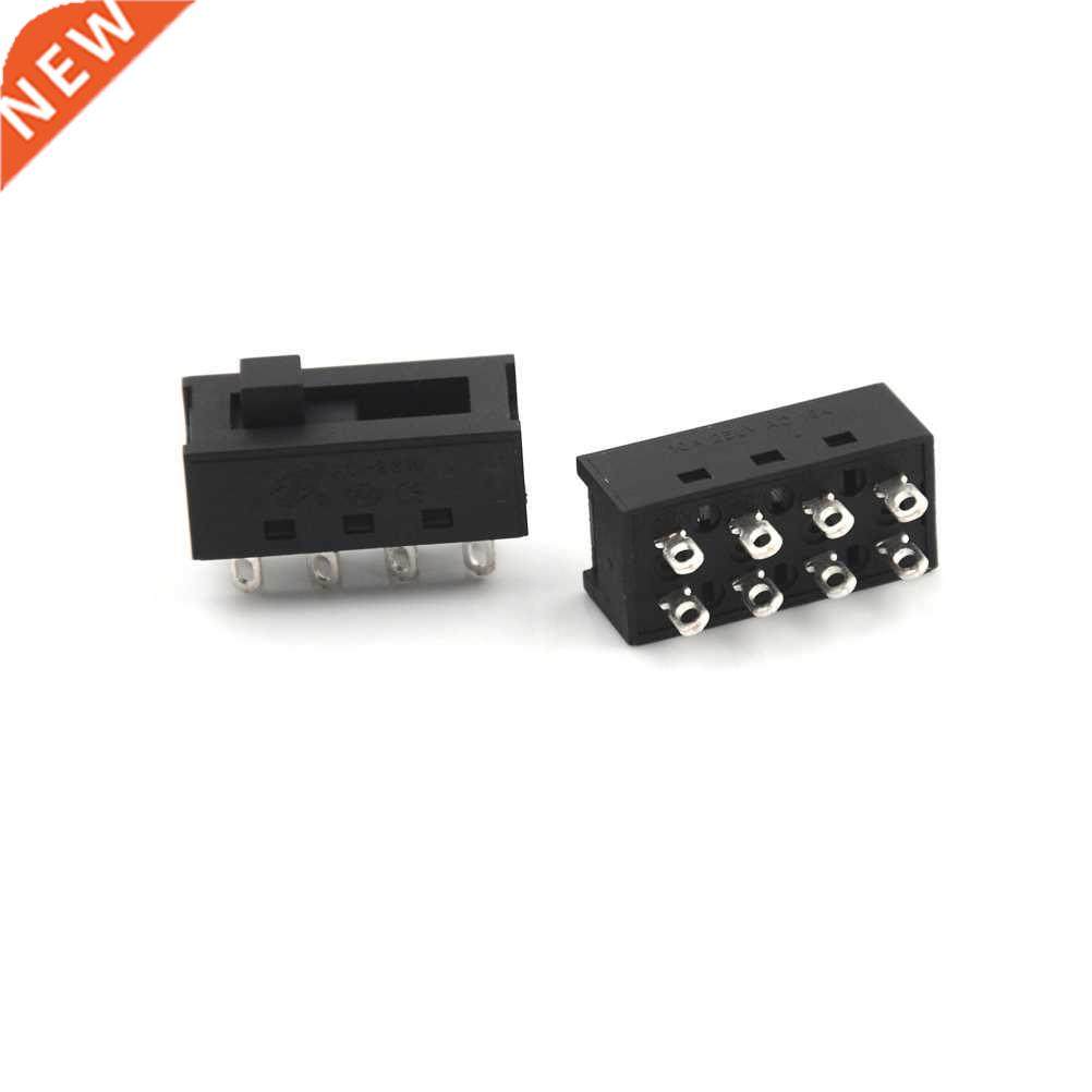 5 Pcs 8 Pins Toggle Switch Black Three-speed Pointed Toggle