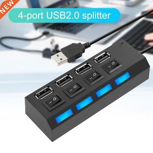 USB Splitter Standard Portable Switch 4Port Strip Met USB2.0