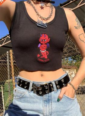 Womenu2019s Embroidery Printed Knitted Vest, Sleeveless Lo