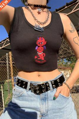 Womenu2019s Embroidery Printed Knitted Vest, Sleeveless Lo