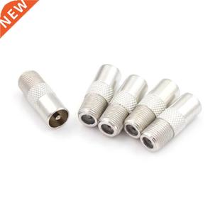 Coax Male Silver Plug Coaxial Connectors 5PCS Adapter