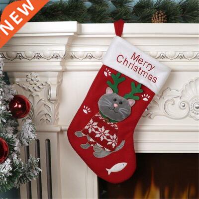 Christmas Stockings Big Xmas Stocking Decoration 3D Cartoon