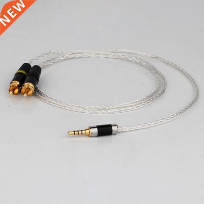 Preffair 3.5mm TRRS Balanced Male to 2 RCA Male Audio Adapte
