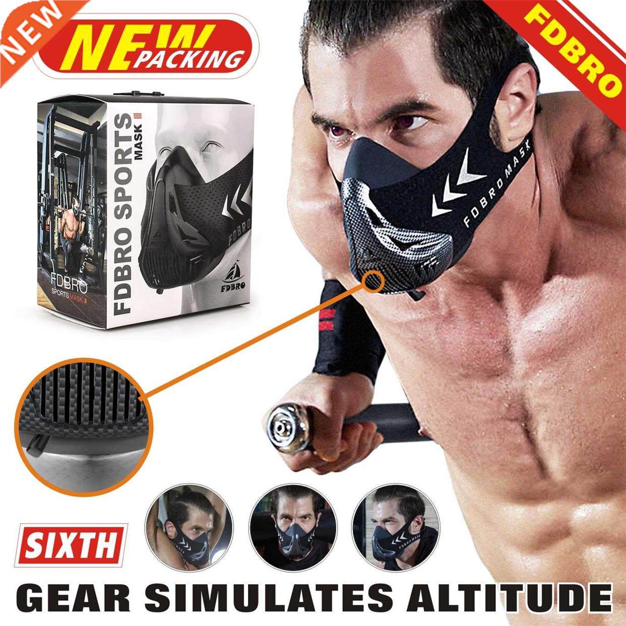 FDBRO Workout ,Running , Resistance ,Sports Mask Fitness Ele