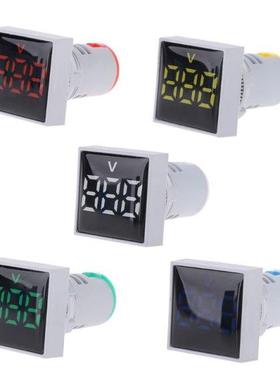 Square Voltmeter AC 20-500V Volt Meter Panel LED Dgtal Vol