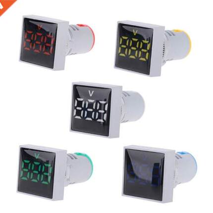 Square Voltmeter AC 20-500V Volt Meter Panel LED Dgtal Vol