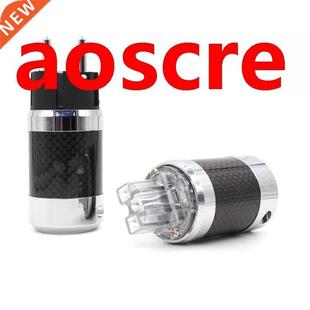 with Power EUR plated Rhodium Fiber Carbon Connector