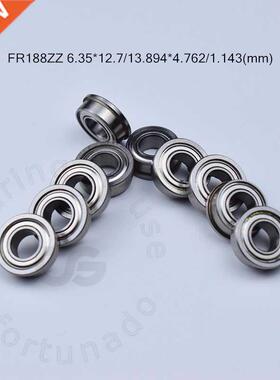Flange 10pcs FR188ZZ 6.35*12.7*13.894*4.762*1.143(mm) Free