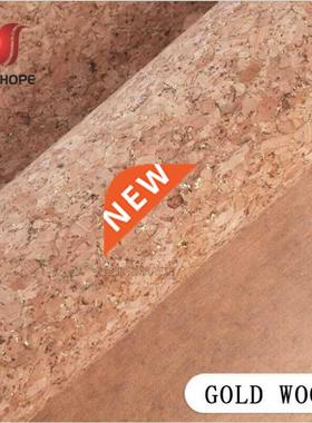 20*30/120cm Glitter Natural Cork Wood Leather Fabric Printed