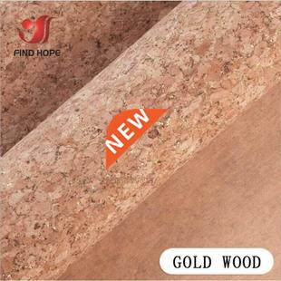 Glitter Natural Fabric Printed Leather 120cm Wood Cork