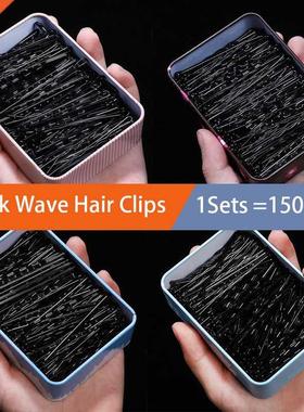 Black Hair Clip Ladies Hairpins Girls Hairpin Curly Wavy Gri
