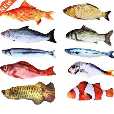 Cat Toy Training Entertainent Fish Plush Stuffed Catnip Pil