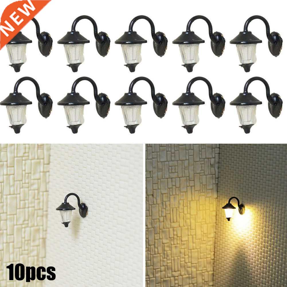 10 Complete Lamps 1:87,HO Scale Wall Lamps Outdoor Sreet Lam