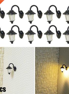 10 Complete Lamps 1:87,HO Scale Wall Lamps Outdoor Sreet Lam