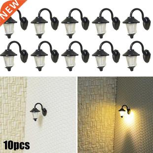 10 Complete Lamps 1:87,HO Scale Wall Lamps Outdoor Sreet Lam