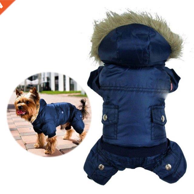 Four-Legged Pet Puppy Cotton Hoodies Winter Autumn Warm Dog