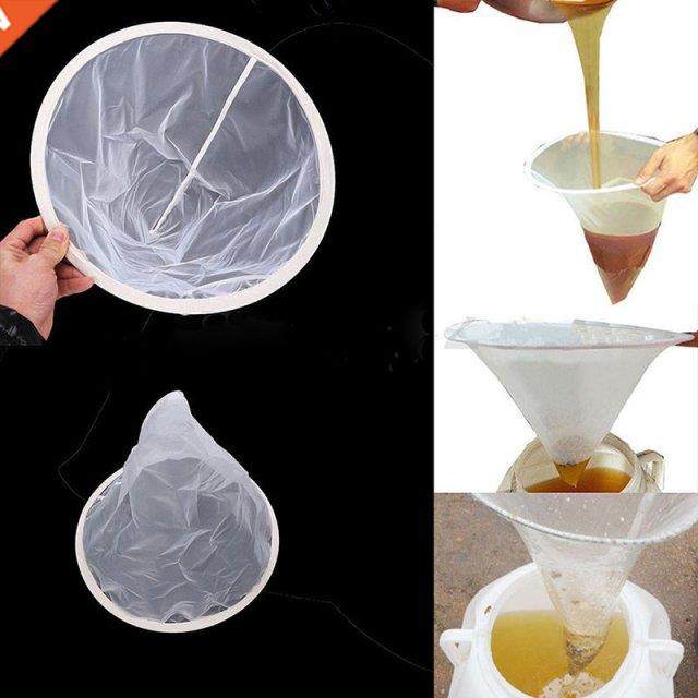 1Pcs Mesh Nylon Cone-shape Honey Strainer Filter Fiber Net S