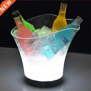 Bucket 5.5L Colors Rechargeable Cooler Ice whisky LED wine