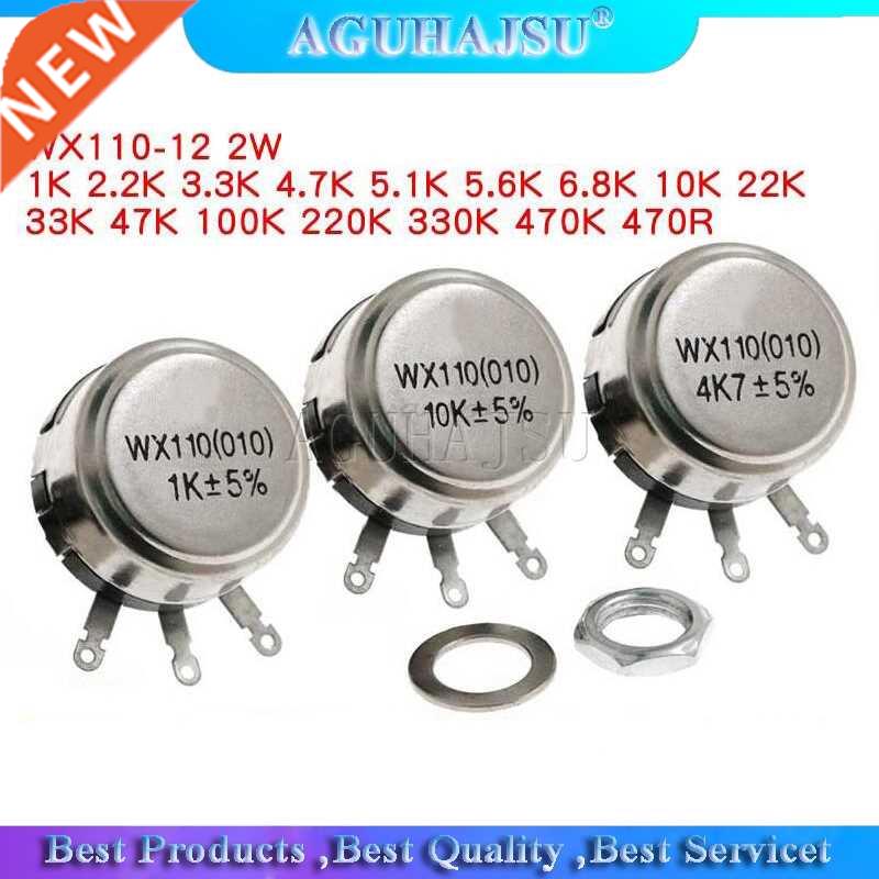 5pcs WX110 (010) 6mm Round Metal Shaft Single Turn Wire resi