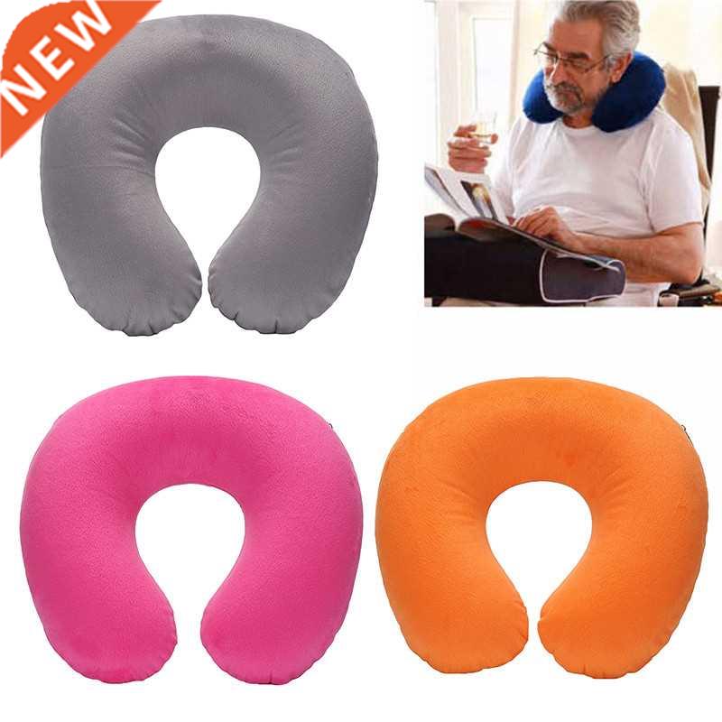 1PC New U Shaped Travel Pillow Car Air Flight Inflatable Pil
