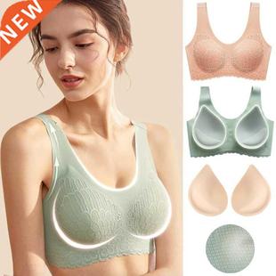 Seamless Bra Underwear lot Cooling Latex Push 3PCS Women
