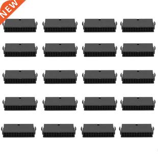 Female ATX 4.2mm Computer for 24PIN 24P Black 1LOT 20PCS