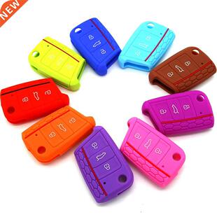 Silicone Car Key ver Case For VW Volkswagen Golf 7 MK7 Skoda