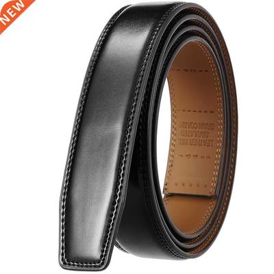 3.1CM New Luxury No Buckle Belt Brand Belt Men High Quality