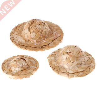 Woven Hat Birds Handmade Acc Parrot Straw For 1PC Adjustable