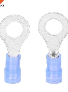 200Pcs O-Type Cold Pressed Terminal RNY2-6D Wire Crimp Termi