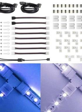 95x LED Connectors for Strip Lights 4 Pin Accessories Extens