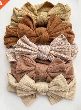 5Pcs/Lot Baby Headband Cable Knit Headbands For Children Ela