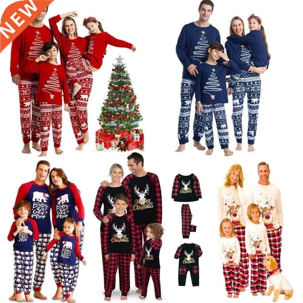 Christmas Pyjamas Set Family Matching Adult Women Men Baby B
