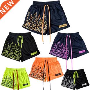New Mesh Breathable Running Sport Shorts Men quick-drying Gy