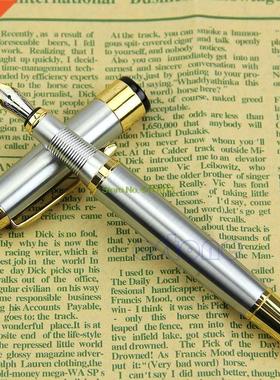 Jinhao 250 Noble Golden And Silver M Nib Fountain Pen Drop S
