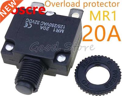 1pcs Reset thermal switch MR1 20A 125/250VAC 32VDC overload