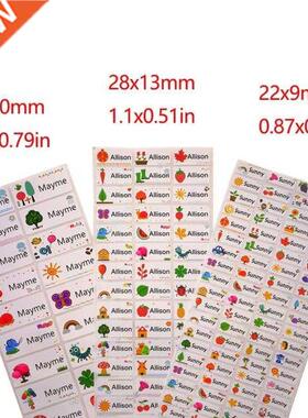 3Size Children Name Stickers Cute Cartoon Pattern Custom Wat