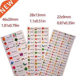 3Size Children Name Stickers Cute Cartoon Pattern Custom Wat