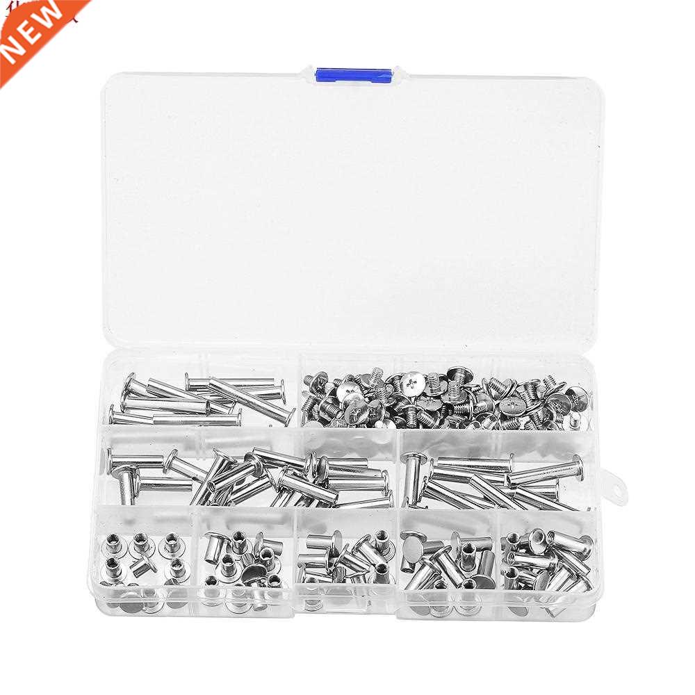 90 Sets M5 6-30mm Nickel Plating Phillips Chicago Binding Po