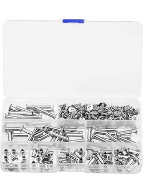 90 Sets M5 6-30mm Nickel Plating Phillips Chicago Binding Po