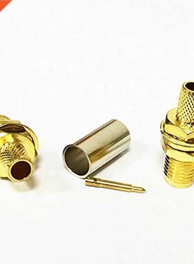 2Pcs RF Connector RP SMA Female Pin Crimp RG58 RG142 LMR195