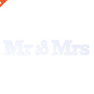Wedding Decoration Mr & Mrs White Wooden Letters Sign Fo