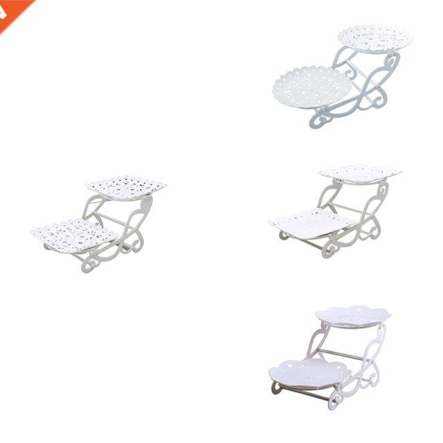 2 Tier Cake Dessert Holder Cupcake Pastry Biscuit Tray Holde