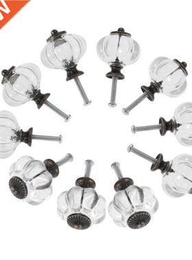 10 Pcs Transparent Pumpkin Knob Clear Furniture Handle Pulls