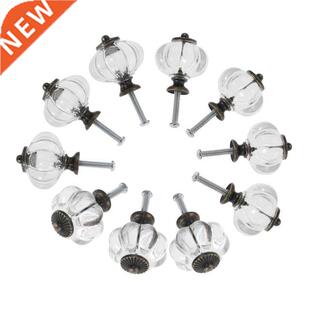 10 Pcs Transparent Pumpkin Knob Clear Furniture Handle Pulls