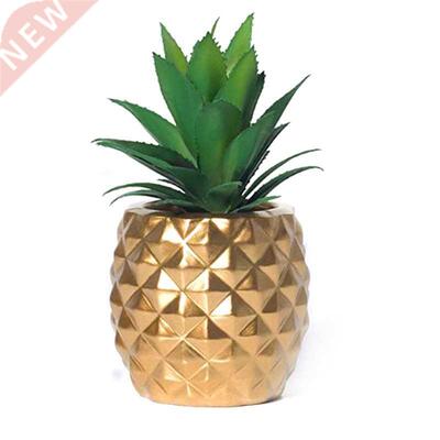 Artificial Potted Succulent Plants Set, Faux Succulents in P