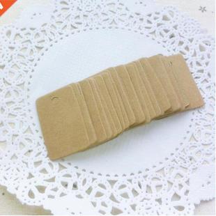prce Hang tag 100Pcs Kraft Blank Retro Gft Cardboard