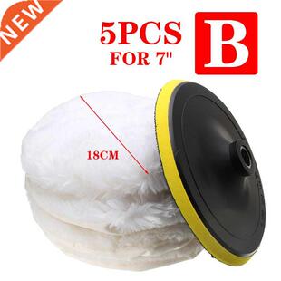 Buffing Polis Detailing Pad Wheel Wool 180mm Inch set 5pcs