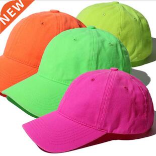 Women Candy Colors Dad Hat Adjustable Shading Summer Washing