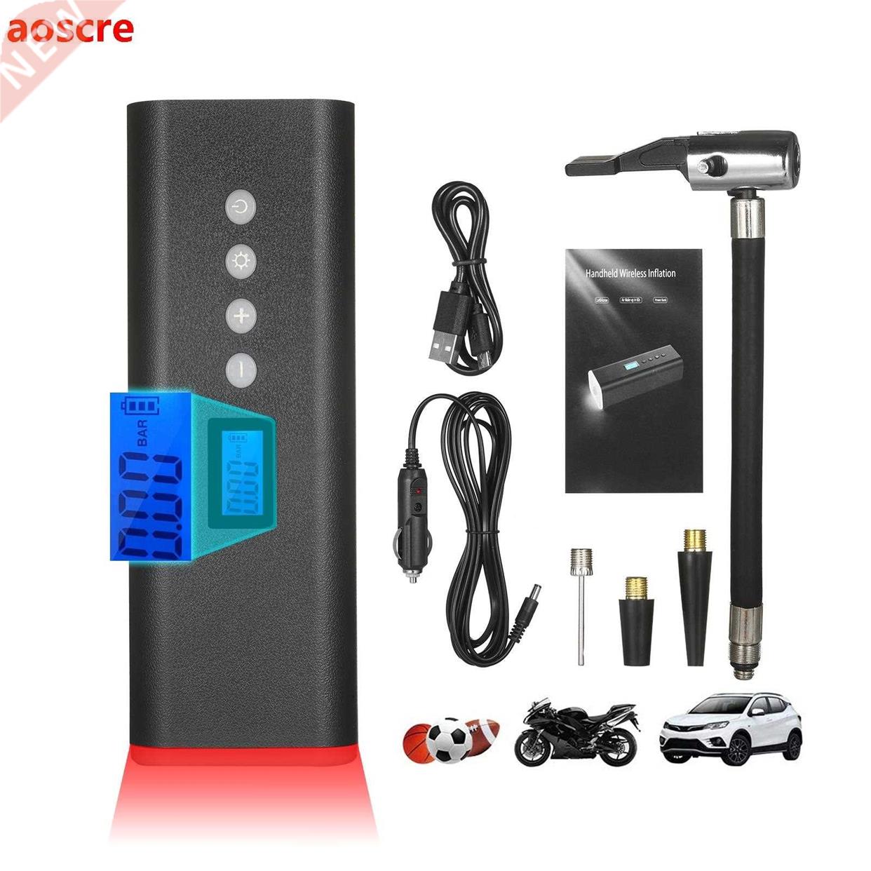 Portable Tire Inflator Air Compressor Hand Held Tire Pump 15